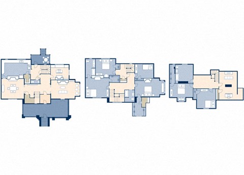 Floor plan for 6 beds, 4 baths, 2700 sqft